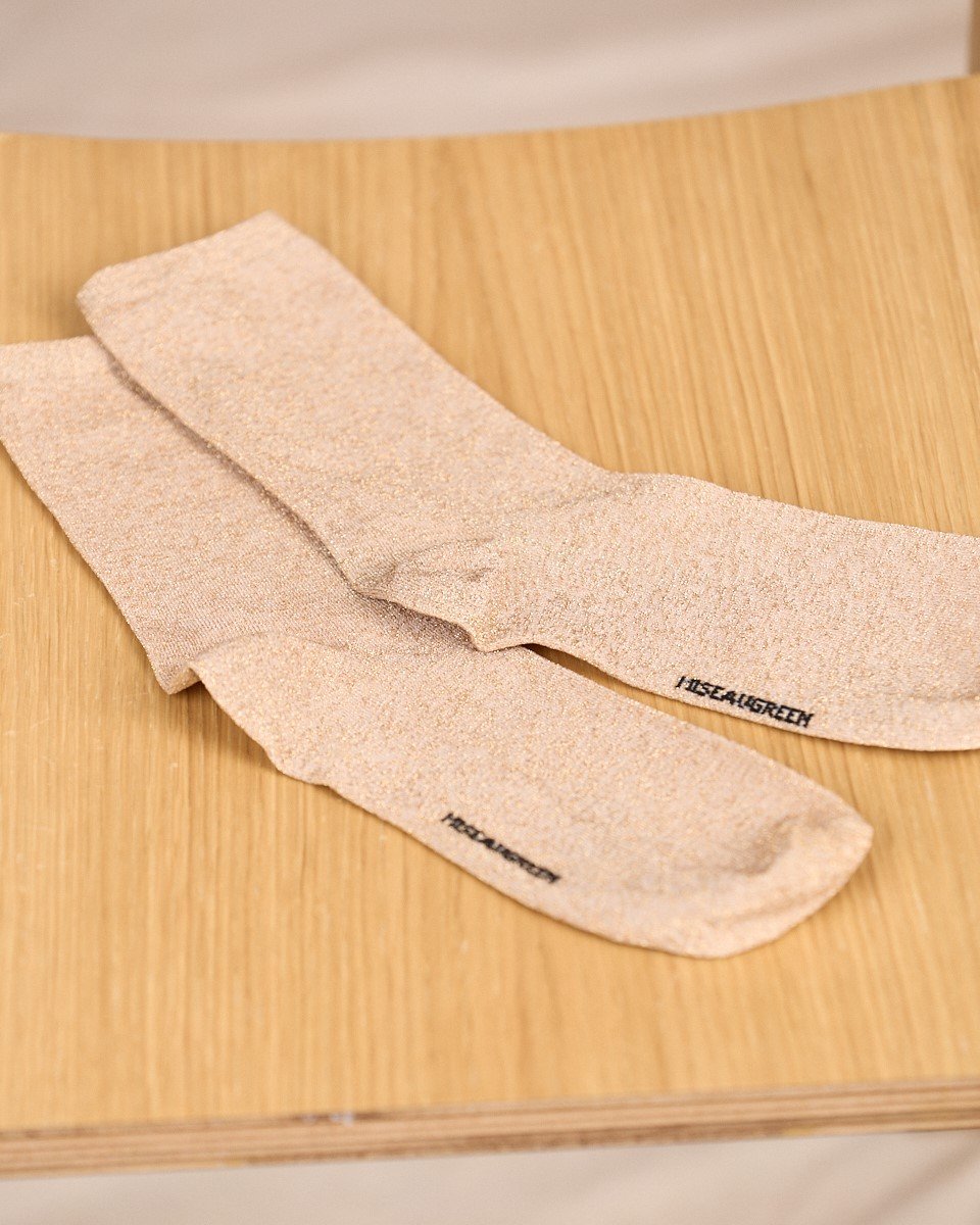 Chaussettes Célia beige