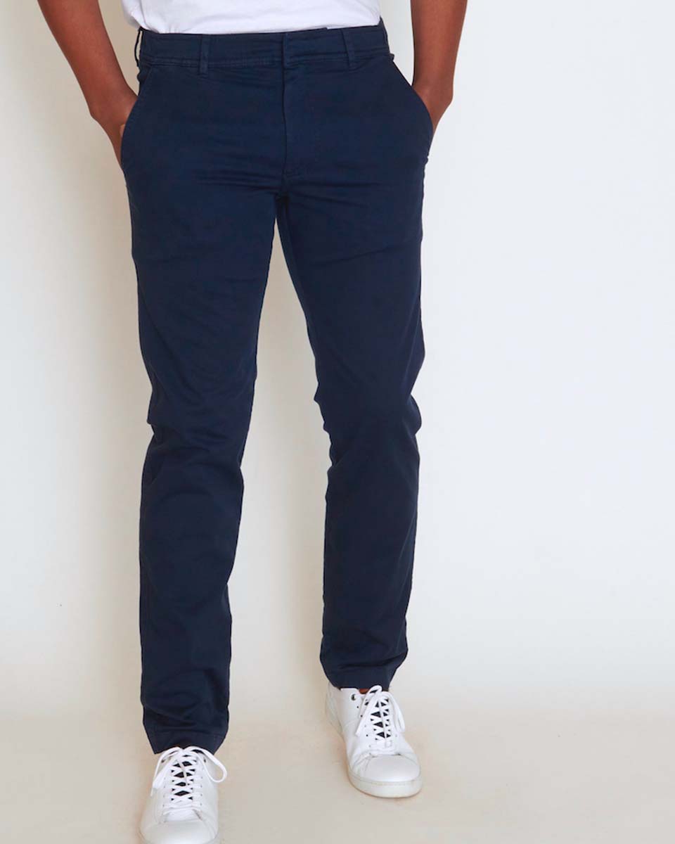 Pantalon chino clearance elastique casual homme