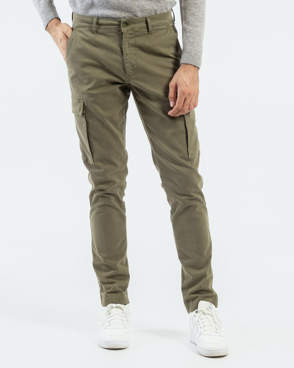 Pantalon chino beige léger & stretch d'été homme grande taille