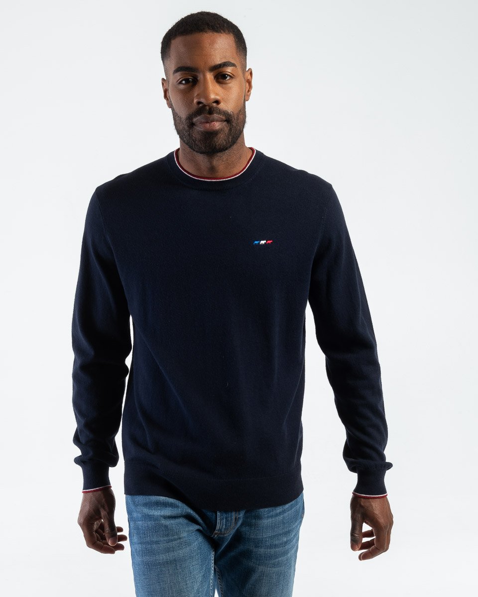 Pull bleu 2024 marine homme