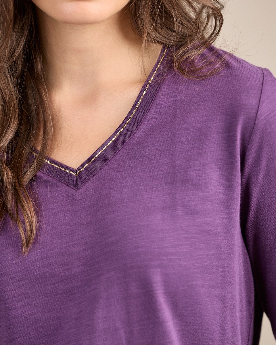 T-shirt Cécila violet