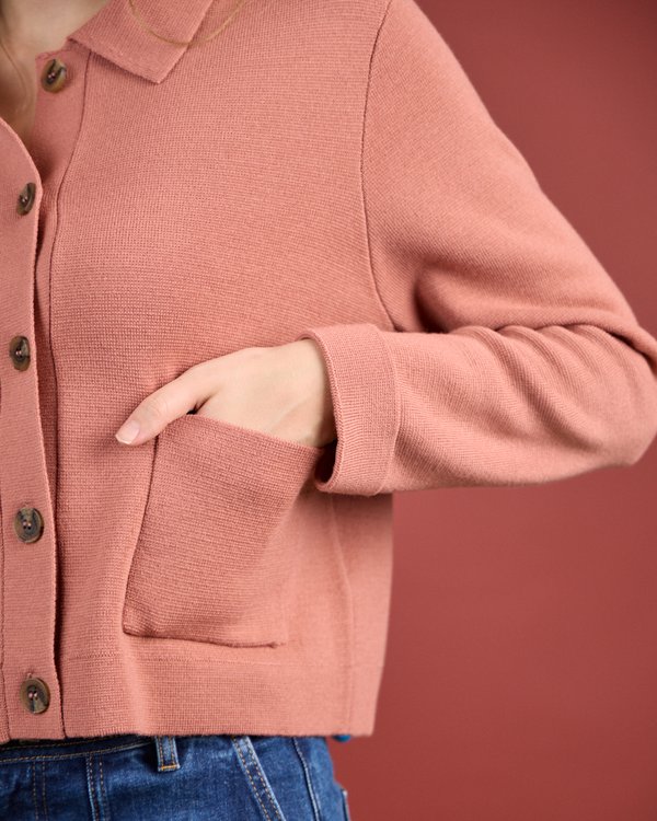 Cardigan Corine rose