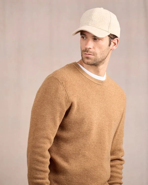 Pull point grain de riz beige