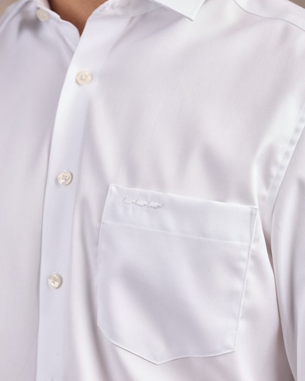 Chemise unie blanc