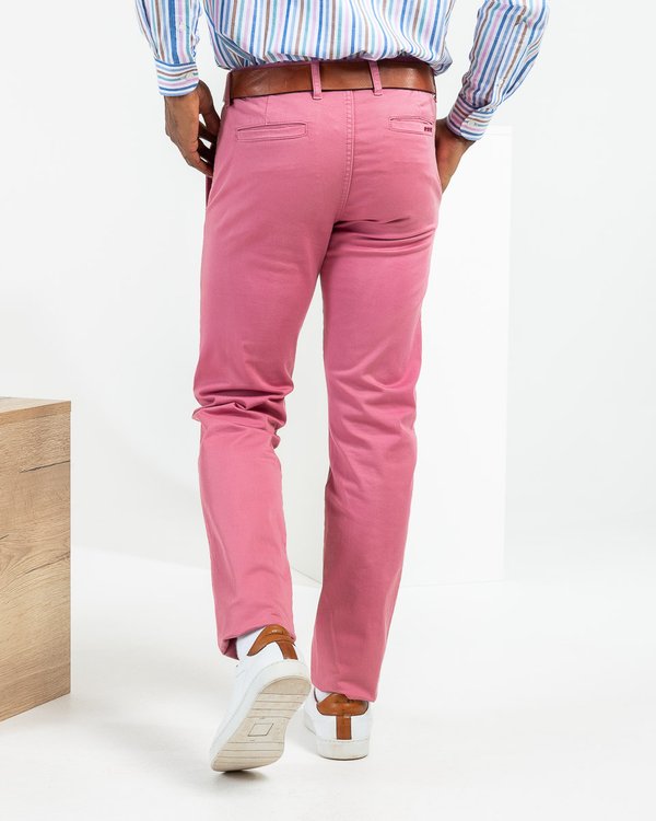 Pantalon chino Lucas uni taille élastique