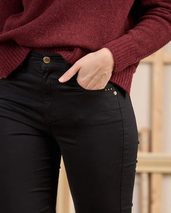 Pantalon droit noir