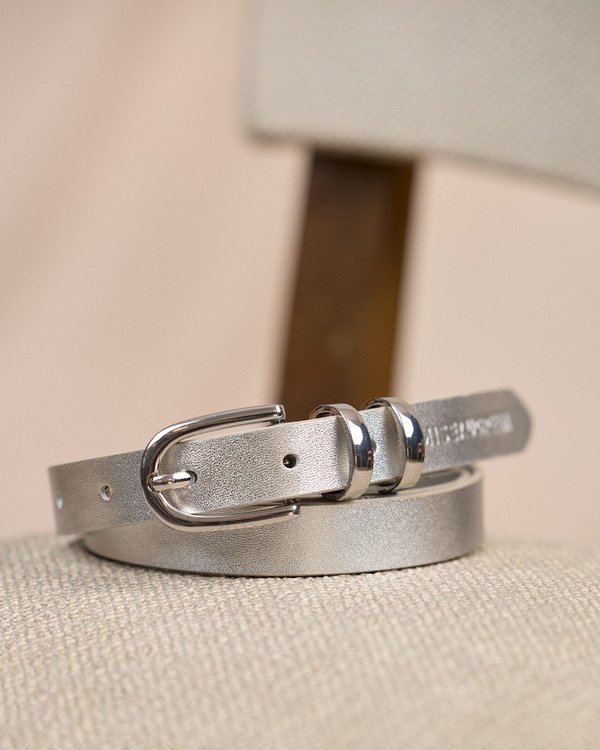 Ceinture fine gris