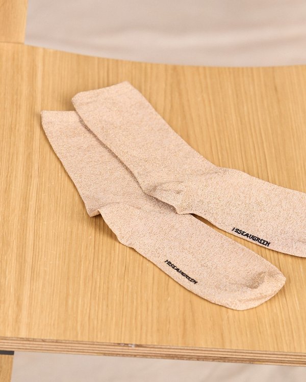 Chaussettes Célia beige