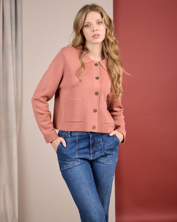 Cardigan Corine rose