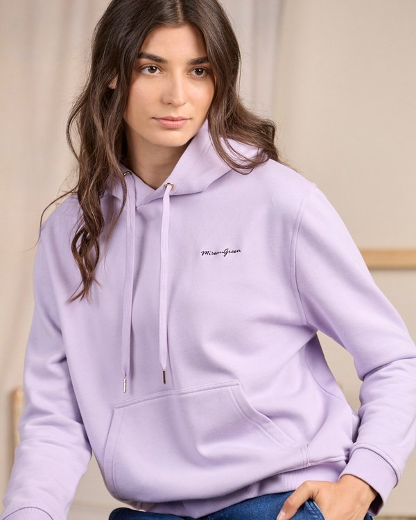 Hoodie uni violet