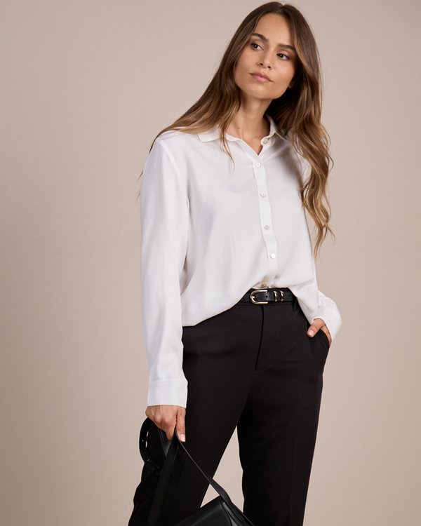 Chemise unie blanc