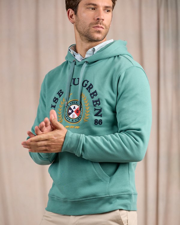 Hoodie blason vert