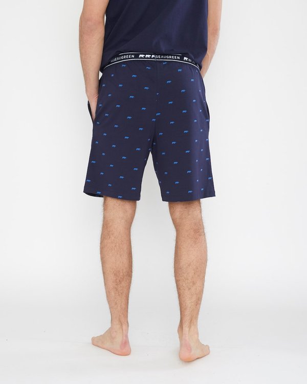 Pyjashort imprimé petites vaches bleu