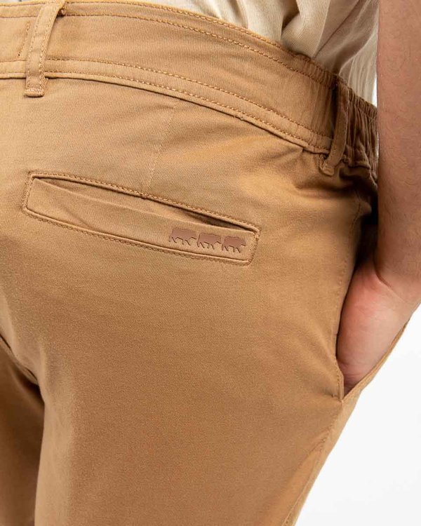 Pantalon chino taille élastique