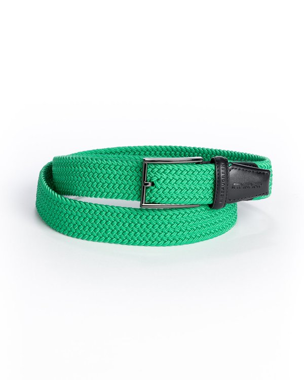 Ceinture tressée unie à boucle