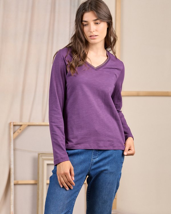 T-shirt Cécila violet