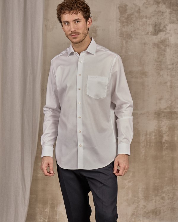 Chemise unie blanc