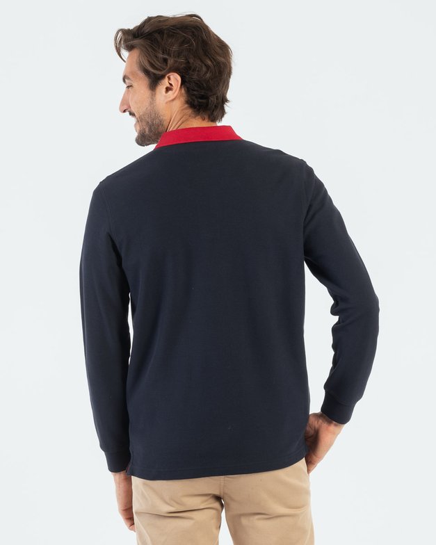 Polo À Manches Longues Louis Vuitton pour homme en coloris Bleu