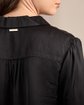 Blouse satinée noir