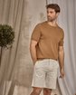 T-shirt maille beige