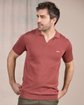 Polo en tricot rose