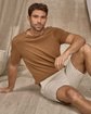 T-shirt maille beige