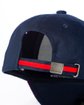 Casquette baseball unie en coton bleu