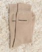 Chaussettes unies bambou beige