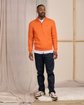 Pull col camionneur orange