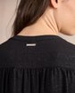 Blouse détail lurex noir