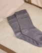 Chaussettes unies Bambou gris