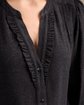 Blouse détail lurex noir