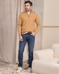 Pull col camionneur beige