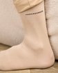 Chaussettes unies bambou beige