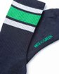 Chaussettes tennis rayées vert