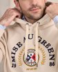 Hoodie blason beige