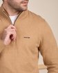 Pull col camionneur beige